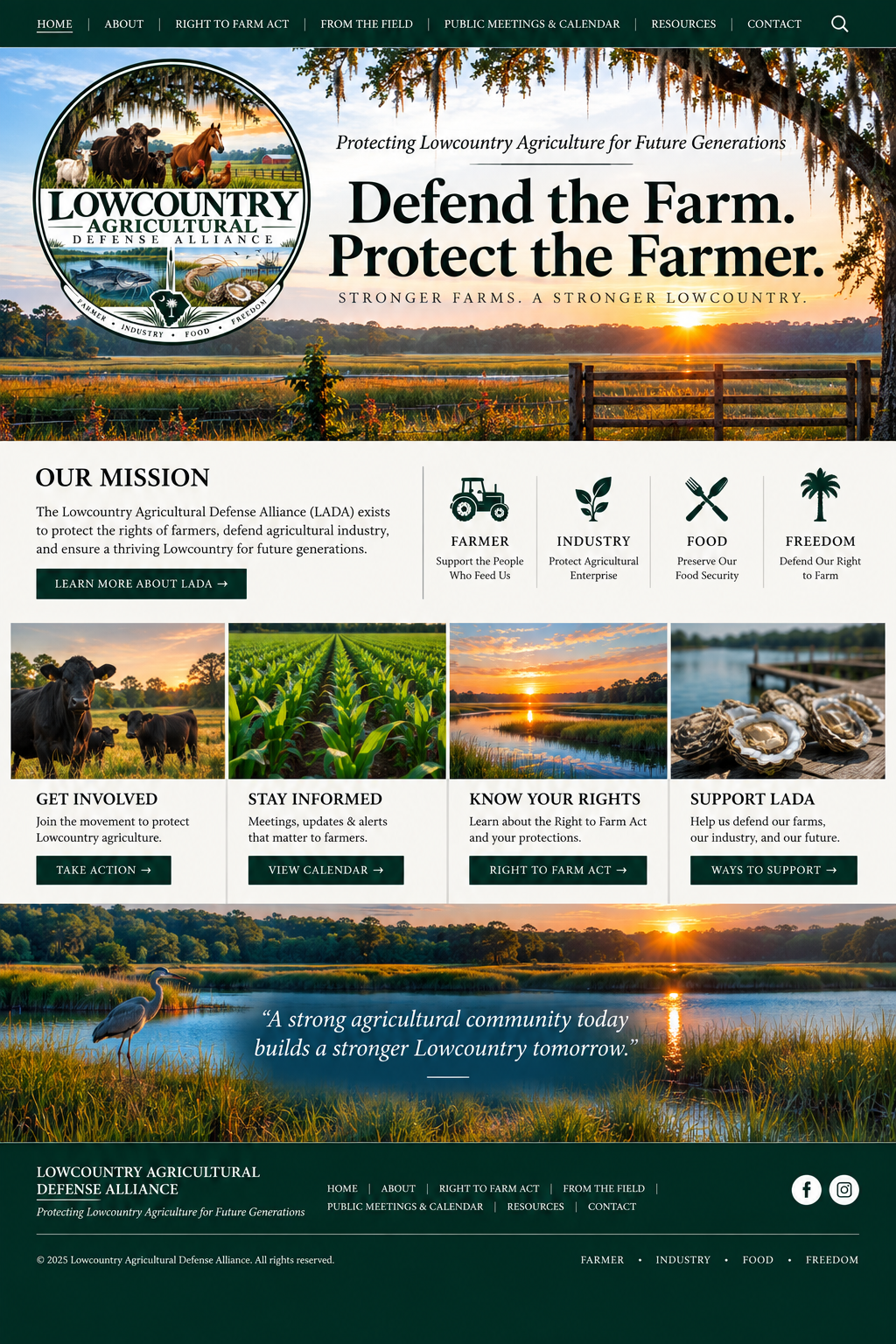 Lowcountry Agricultural Defense Alliance homepage